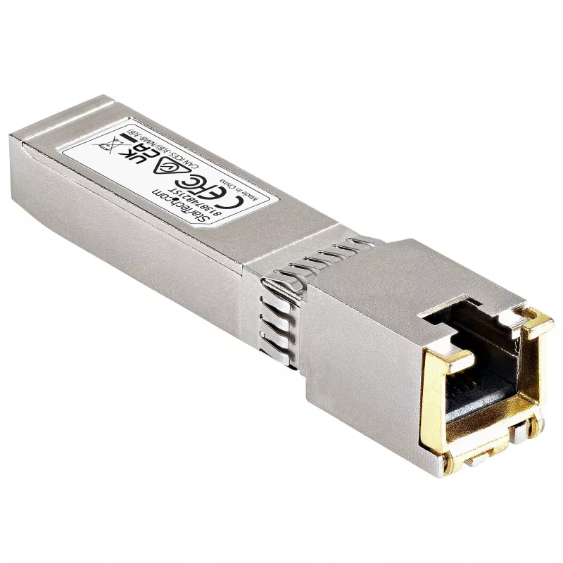 StarTech.com modulo SFP+ compatibile HPE 813874-B21 - 10GBASE-T - SFP a RJ45 Cat6/Cat5e - 10GE Gigabit Ethernet SFP+ - RJ-45 30m - HPE BladeSystem, c-Class