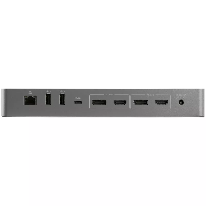 StarTech.com docking station USB C per Macbook Pro/Air-M1/M2/M3/M4, compatibile Thunderbolt, HDMI/DisplayPort, doppio 4K 60Hz/singolo 8K, dock laptop USB Type-C, Power Delivery 96W, USB 10Gbps