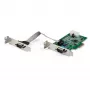 StarTech.com scheda adattatore seriale PCI Express RS232 a 2 porte – controller host seriale PCIe RS232 – PCIe a seriale DB9 – 16950 UART – scheda di espansione low-profile – Windows e Linux