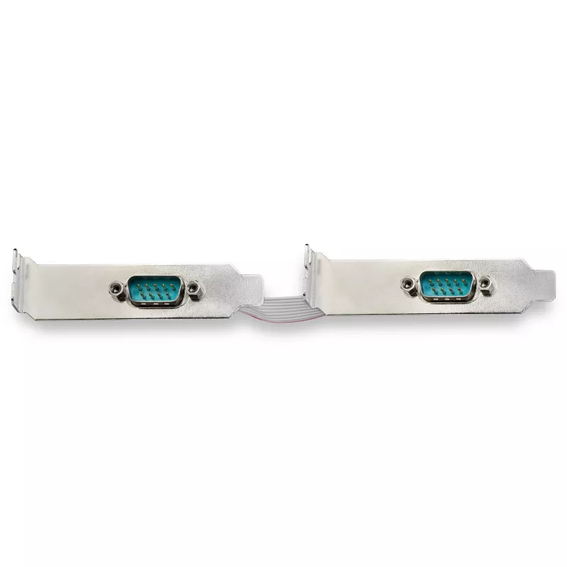 StarTech.com scheda adattatore seriale PCI Express RS232 a 2 porte – controller host seriale PCIe RS232 – PCIe a seriale DB9 – 16950 UART – scheda di espansione low-profile – Windows e Linux