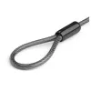 StarTech.com Anello di estensione universale per cavo di sicurezza per laptop – 15 cm (6 inch) protezione antifurto con lucchetto a combinazione a 4 cifre slot K – Cavo di sicurezza per computer per creare un lucchetto twin/multi-head per più dispositivi
