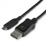 StarTech.com Cavo USB-C a DisplayPort 1.4 da 3,3 piedi / 1 m – Convertitore adattatore video USB Type-C a DP 1.4 Alt Mode 8K/5K/4K – HBR3/HDR/DSC – Cavo monitor DP 8K 60 Hz – USB-C/Thunderbolt 3