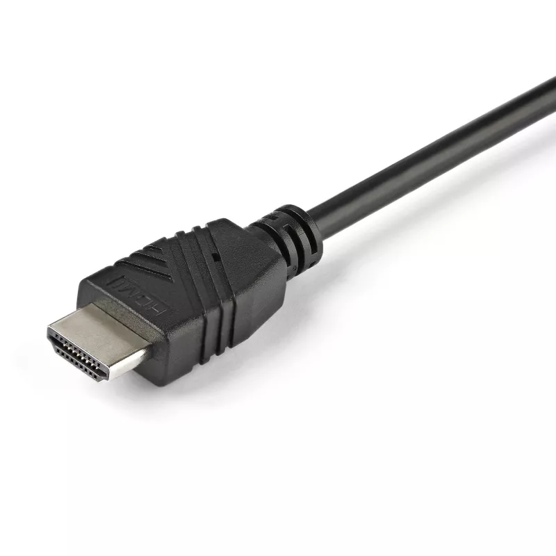 StarTech.com Switch KVM HDMI a 2 porte - 4K 60Hz - Switch KVM USB desktop UHD/Ultra HD dual-port compatto con cavi integrati da 1,2 m e audio - Alimentato via bus e commutazione remota - MacBook ThinkPad