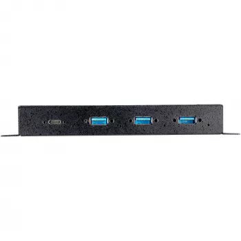 StarTech.com Hub USB C a 4 porte 10Gbps – Hub USB Type-C industriale in metallo con 3x USB-A e 1x USB-C – Protezione ESD e sovratensione – Host USB-C o USB-A – Hub USB 3.2/3.1 Gen 2 autoalimentato e montabile