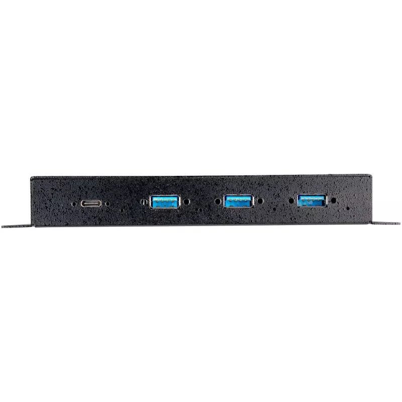 StarTech.com Hub USB C a 4 porte 10Gbps – Hub USB Type-C industriale in metallo con 3x USB-A e 1x USB-C – Protezione ESD e sovratensione – Host USB-C o USB-A – Hub USB 3.2/3.1 Gen 2 autoalimentato e montabile