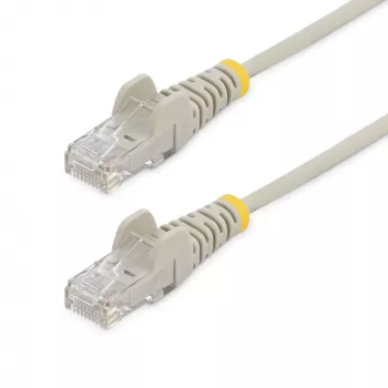 StarTech.com Cavo CAT6 da 2 m – Slim – Connettori RJ45 senza linguetta – Grigio