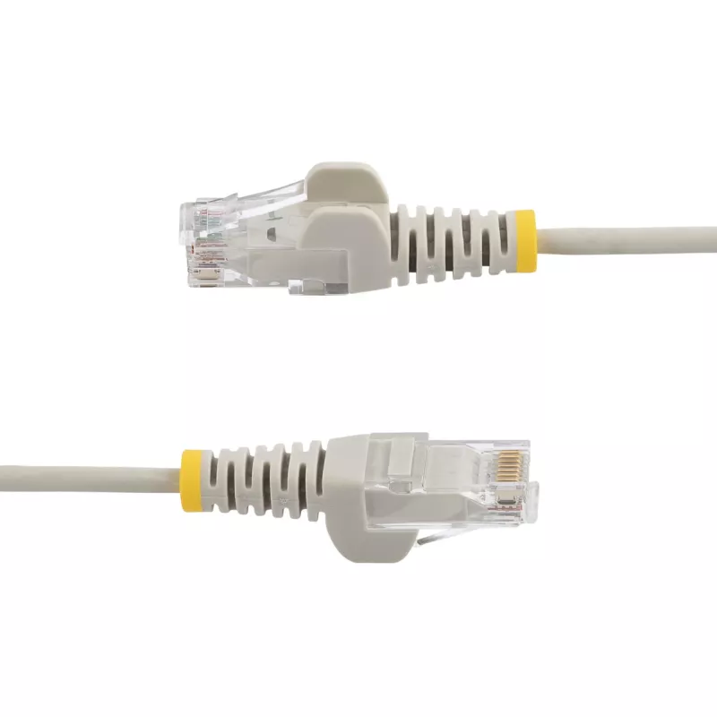 StarTech.com Cavo CAT6 da 2,5 m – Slim – Connettori RJ45 senza linguetta – Grigio