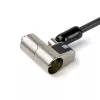 StarTech.com Lucchetto universale 3-in-1 per cavo laptop da 2 m – Lucchetto di sicurezza a chiave per laptop/desktop, compatibile con slot K, Nano e Wedge – Cavo di sicurezza in acciaio antifurto con chiavi