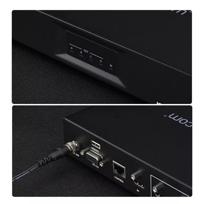 StarTech.com Controller videowall HDMI 2x2 – Ingresso video HDMI 2.0 4K 60Hz su 4 uscite 1080p – Processore videowall per multi-display – Splitter videowall – Controllo RS232/Ethernet