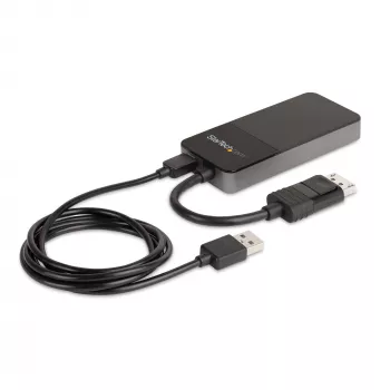 StarTech.com Adattatore multi monitor a 3 porte – Splitter video DisplayPort 1.4 a 3x DisplayPort 4K – Dual o triple 4K – Hub MST DisplayPort per laptop/desktop per più monitor – Solo per PC Windows