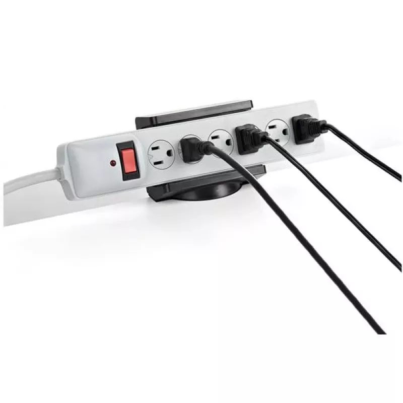 StarTech.com Supporto da tavolo universale per ciabatta - Regolabile - Supporto a morsetto da tavolo per ciabatta