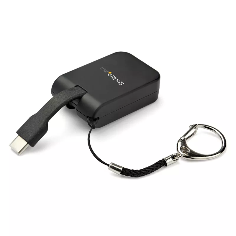 StarTech.com Adattatore USB-C a HDMI compatto – Convertitore video display USB Type-C a HDMI 4K 30Hz con anello portachiavi – Dongle monitor USB-C DP Alt Mode a HDMI – Compatibile Thunderbolt 3