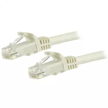StarTech.com Cavo Ethernet CAT6 da 1,5 m – Bianco cavo Ethernet Gigabit CAT 6 – Cavo di rete/patch RJ45 UTP 250 MHz 100 W PoE snagless con scarico di trazione testato singolarmente