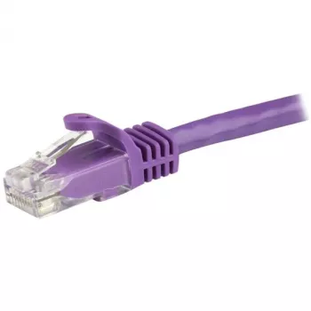 StarTech.com Cavo Ethernet CAT6 da 1,5 m – Viola, cavo Ethernet Gigabit CAT 6 – Cavo di rete/patch RJ45 UTP 250 MHz, 100 W PoE, snagless con scarico di trazione, testato singolarmente