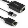 StarTech.com Cavo convertitore VGA a HDMI da 2 m con supporto audio USB e alimentazione – Cavo adattatore video analogico-digitale per collegare un PC VGA a uno schermo HDMI – Cavo monitor maschio-maschio 1080p