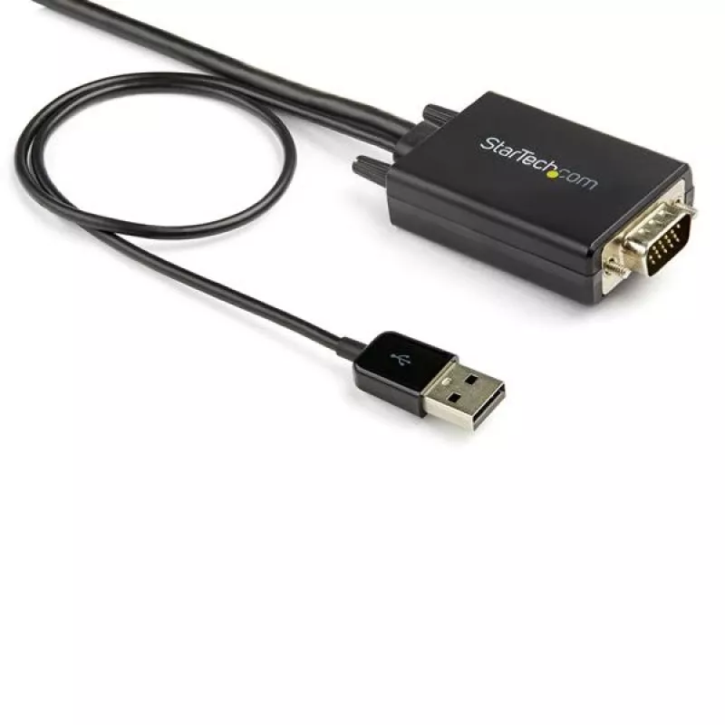 StarTech.com Cavo convertitore VGA a HDMI da 2 m con supporto audio USB e alimentazione – Cavo adattatore video analogico-digitale per collegare un PC VGA a uno schermo HDMI – Cavo monitor maschio-maschio 1080p