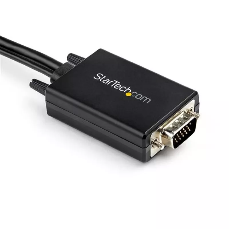 StarTech.com Cavo convertitore VGA a HDMI da 2 m con supporto audio USB e alimentazione – Cavo adattatore video analogico-digitale per collegare un PC VGA a uno schermo HDMI – Cavo monitor maschio-maschio 1080p