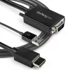 StarTech.com Cavo convertitore VGA a HDMI da 2 m con supporto audio USB e alimentazione – Cavo adattatore video analogico-digitale per collegare un PC VGA a uno schermo HDMI – Cavo monitor maschio-maschio 1080p