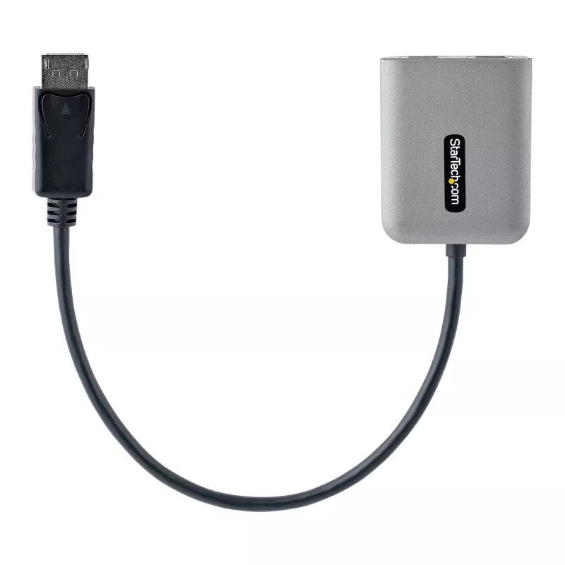 StarTech.com Hub MST DP a doppio HDMI - Doppio HDMI 4K 60Hz - Adattatore multi-monitor DisplayPort con cavo da 30 cm - Hub Multi Stream Transport DP 1.4, DSC | HBR3 - Splitter DP a HDMI