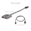 StarTech.com Hub MST DP a doppio HDMI - Doppio HDMI 4K 60Hz - Adattatore multi-monitor DisplayPort con cavo da 30 cm - Hub Multi Stream Transport DP 1.4, DSC | HBR3 - Splitter DP a HDMI