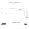 StarTech.com Hub MST DP a doppio HDMI - Doppio HDMI 4K 60Hz - Adattatore multi-monitor DisplayPort con cavo da 30 cm - Hub Multi Stream Transport DP 1.4, DSC | HBR3 - Splitter DP a HDMI