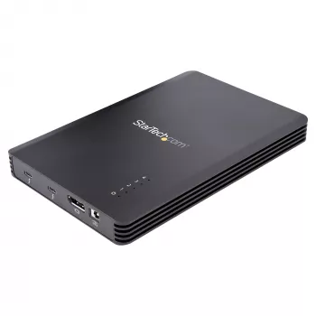 StarTech.com Case Thunderbolt 3 NVMe a 4 bay, per unità SSD M.2 NVMe, 1x DisplayPort video/ 2x porte TB3 downstream, 40 Gbit/s, alimentatore 72W, case per disco rigido esterno