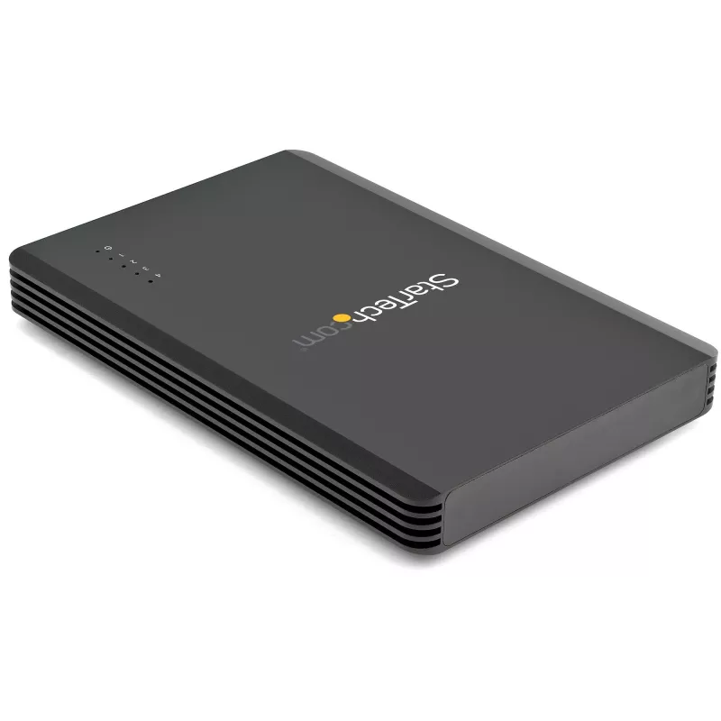 StarTech.com Case Thunderbolt 3 NVMe a 4 bay, per unità SSD M.2 NVMe, 1x DisplayPort video/ 2x porte TB3 downstream, 40 Gbit/s, alimentatore 72W, case per disco rigido esterno