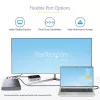 StarTech.com Case Thunderbolt 3 NVMe a 4 bay, per unità SSD M.2 NVMe, 1x DisplayPort video/ 2x porte TB3 downstream, 40 Gbit/s, alimentatore 72W, case per disco rigido esterno