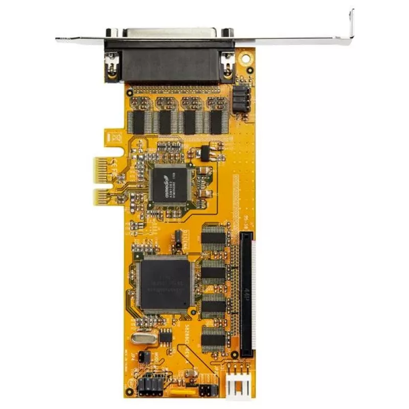 StarTech.com Scheda adattatore seriale RS232 PCI Express a 8 porte, scheda seriale PCIe RS232, UART 16C1050, scheda controller/espansione seriale DB9 low profile, protezione ESD 15 kV, solo Windows – TAA