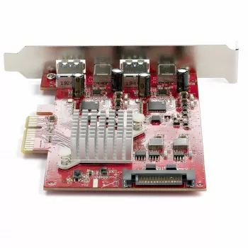 StarTech.com Scheda USB PCIe a 4 porte – Scheda di espansione USB PCI Express 10 Gbit/s con 2 controller – 2x porte USB-C e 2x USB-A (USB 3.2/3.1 Gen 2) – Scheda PCIe USB/USB-C – Full Profile