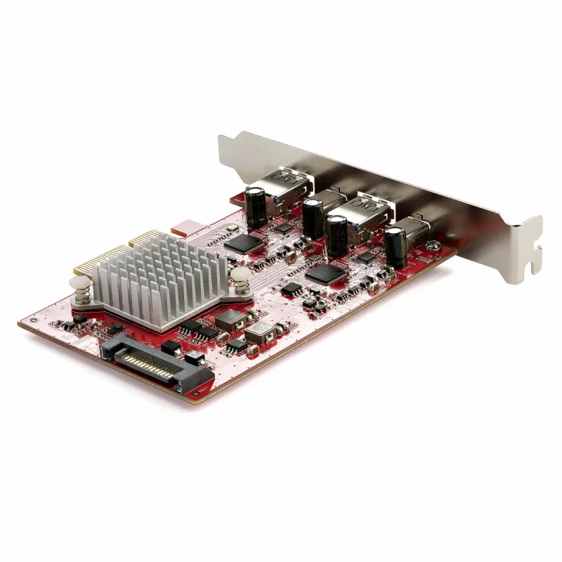 StarTech.com Scheda USB PCIe a 4 porte – Scheda di espansione USB PCI Express 10 Gbit/s con 2 controller – 2x porte USB-C e 2x USB-A (USB 3.2/3.1 Gen 2) – Scheda PCIe USB/USB-C – Full Profile