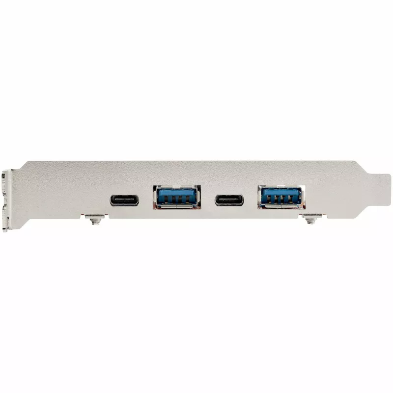 StarTech.com Scheda USB PCIe a 4 porte – Scheda di espansione USB PCI Express 10 Gbit/s con 2 controller – 2x porte USB-C e 2x USB-A (USB 3.2/3.1 Gen 2) – Scheda PCIe USB/USB-C – Full Profile