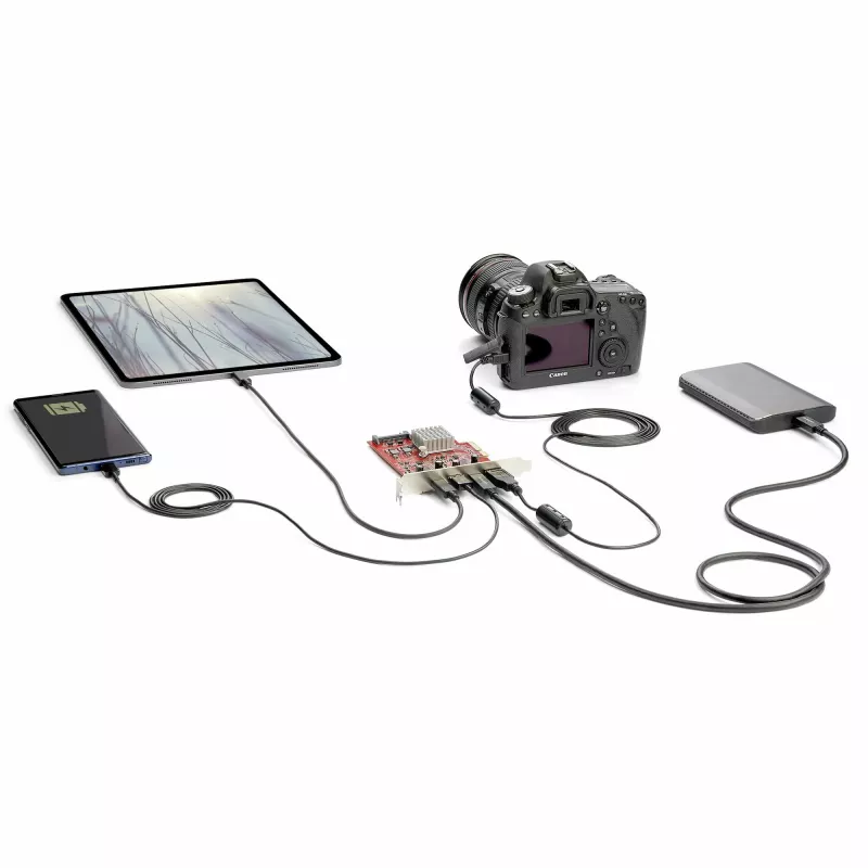 StarTech.com Scheda USB PCIe a 4 porte – Scheda di espansione USB PCI Express 10 Gbit/s con 2 controller – 2x porte USB-C e 2x USB-A (USB 3.2/3.1 Gen 2) – Scheda PCIe USB/USB-C – Full Profile