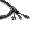 StarTech.com Guaina per gestione cavi da 2,5 m (8,2 ft.) – Spirale – Diametro 45 mm