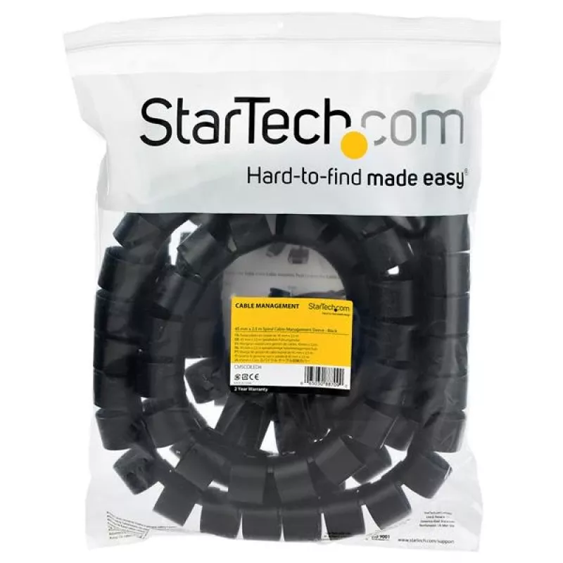 StarTech.com Guaina per gestione cavi da 2,5 m (8,2 ft.) – Spirale – Diametro 45 mm