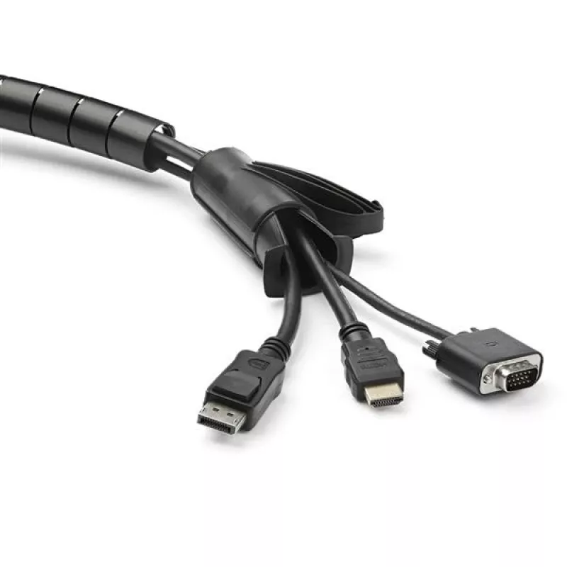 StarTech.com Guaina per gestione cavi da 1,5 m (4,9 ft.) – Spirale – Diametro 45 mm (1,8 in.)