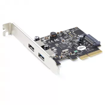 StarTech.com scheda PCIe USB a 2 porte con 10 Gbit/s per porta - scheda host controller di espansione USB 3.1/3.2 Gen 2 Type-A PCI Express 3.0 x2 - scheda aggiuntiva - Full/Low Profile - Windows e Linux
