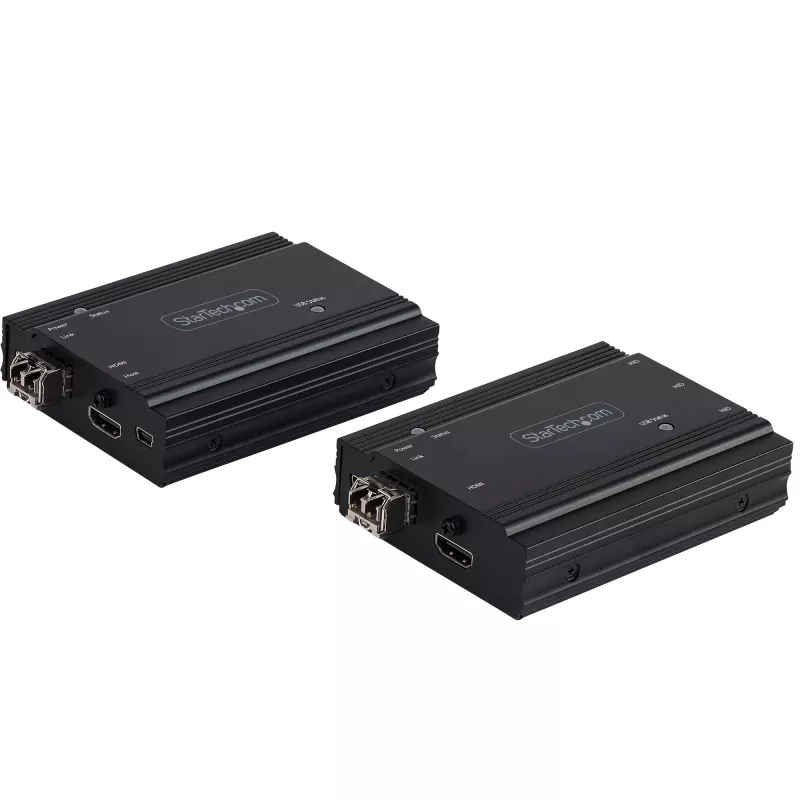 StarTech.com extender KVM HDMI 4K su fibra - switch KVM/console remoto per video HDMI e USB - fino a 984ft/300m (MultiMode) - 2x moduli SFP+ 10G MMF - kit di estensione KVM (TX/RX)