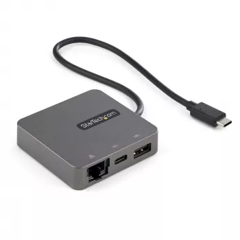 StarTech.com adattatore multiporta USB-C - mini dock USB 3.1 Gen 2 Type-C - USB-C a video HDMI 4K o VGA 1080p - USB-A USB-C 10 Gbit/s, GbE - dock portatile da viaggio per laptop - compatibile con Thunderbolt 3