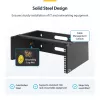 StarTech.com rack di rete a parete 4U - profondo 14 pollici (profilo piatto) - supporto per pannello patch 19 pollici per server piatti e apparecchiature IT, switch di rete - portata 20 kg, nero