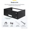 StarTech.com rack di rete a parete 4U - profondo 14 pollici (profilo piatto) - supporto per pannello patch 19 pollici per server piatti e apparecchiature IT, switch di rete - portata 20 kg, nero