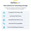 StarTech.com rack di rete a parete 4U - profondo 14 pollici (profilo piatto) - supporto per pannello patch 19 pollici per server piatti e apparecchiature IT, switch di rete - portata 20 kg, nero