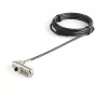 StarTech.com cavo di sicurezza per laptop da 2 m - cavo di sicurezza con lucchetto a combinazione a 4 cifre compatibile con Nano-Slot - cavo antifurto in acciaio rivestito in vinile serializzato per computer/dispositivi con Nano-Slot