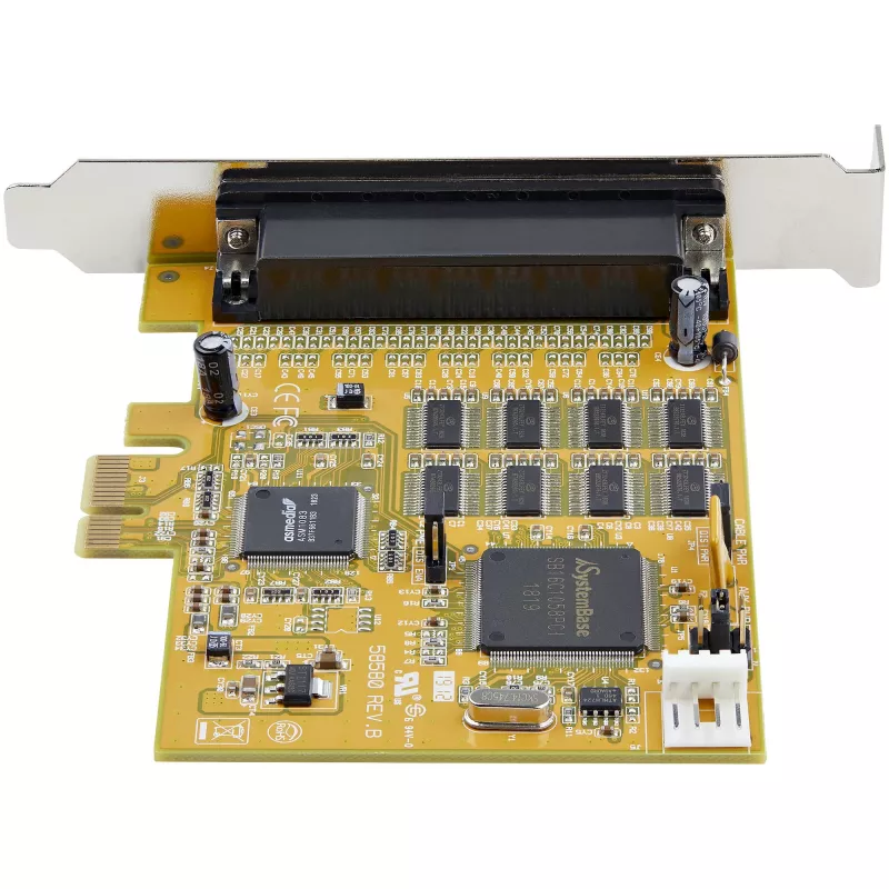 StarTech.com scheda adattatore seriale RS232 PCI Express a 8 porte, scheda seriale PCIe RS232, 16C1050 UART, controller multiporta seriale DB9/scheda di espansione, protezione ESD 15kV, solo Windows - TAA