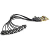StarTech.com scheda adattatore seriale RS232 PCI Express a 8 porte, scheda seriale PCIe RS232, 16C1050 UART, controller multiporta seriale DB9/scheda di espansione, protezione ESD 15kV, solo Windows - TAA