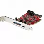 StarTech.com scheda PCIe USB a 5 porte - scheda PCIe USB 3.1 Gen 2 10Gbps con 1x USB-C e 2x USB-A - 1x 2 porte IDC (espansione header USB interno 5Gbps) - scheda controller USB C PCI Express