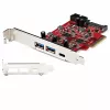 StarTech.com scheda PCIe USB a 5 porte - scheda PCIe USB 3.1 Gen 2 10Gbps con 1x USB-C e 2x USB-A - 1x 2 porte IDC (espansione header USB interno 5Gbps) - scheda controller USB C PCI Express