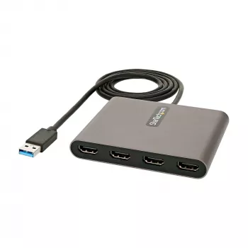 StarTech.com adattatore USB 3.0 a quad HDMI, convertitore USB a 4x monitor HDMI per Windows (nessun supporto per macOS/ChromeOS/Linux) - TAA