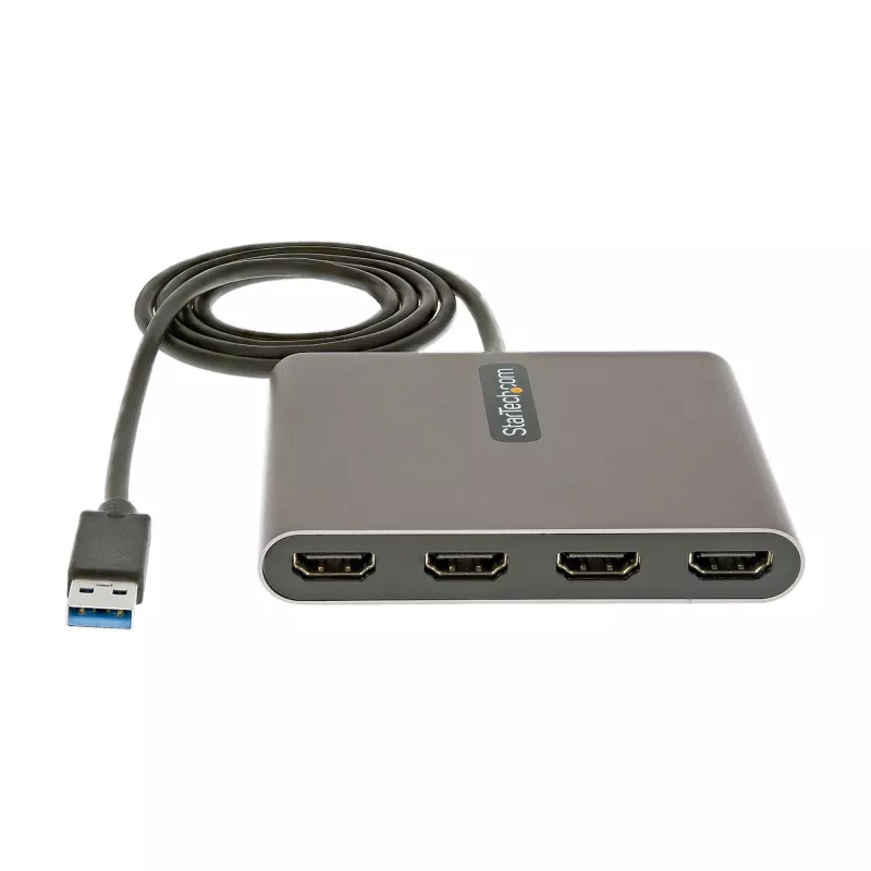 StarTech.com adattatore USB 3.0 a quad HDMI, convertitore USB a 4x monitor HDMI per Windows (nessun supporto per macOS/ChromeOS/Linux) - TAA