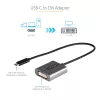 StarTech.com adattatore USB-C a DVI - adattatore dongle USB-C a DVI-D 1920x1200p - USB Type-C a display/monitor DVI - convertitore video - compatibile Thunderbolt 3 - cavo fisso da 12 pollici - versione aggiornata di CDP2DVI